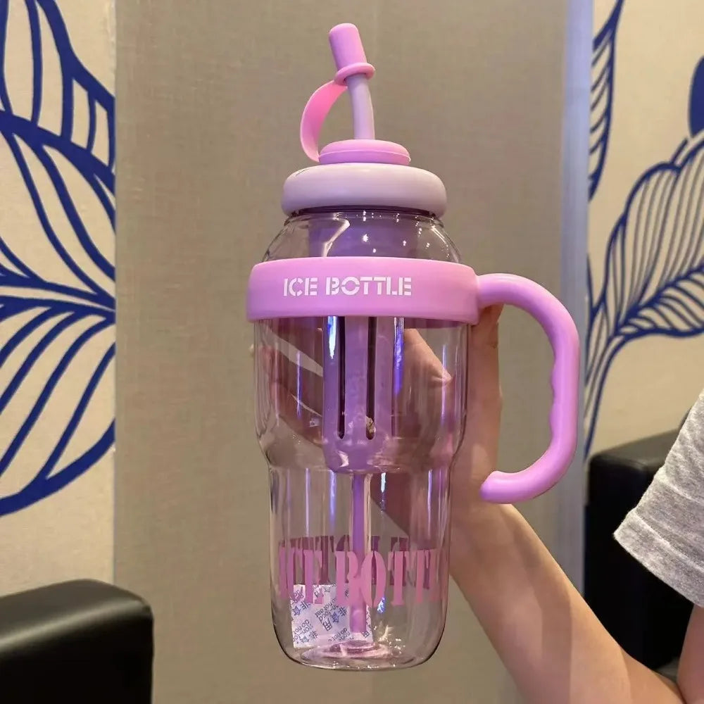 Durable Waterproof Large Capacity Summer Milk Tea Cup with Straw