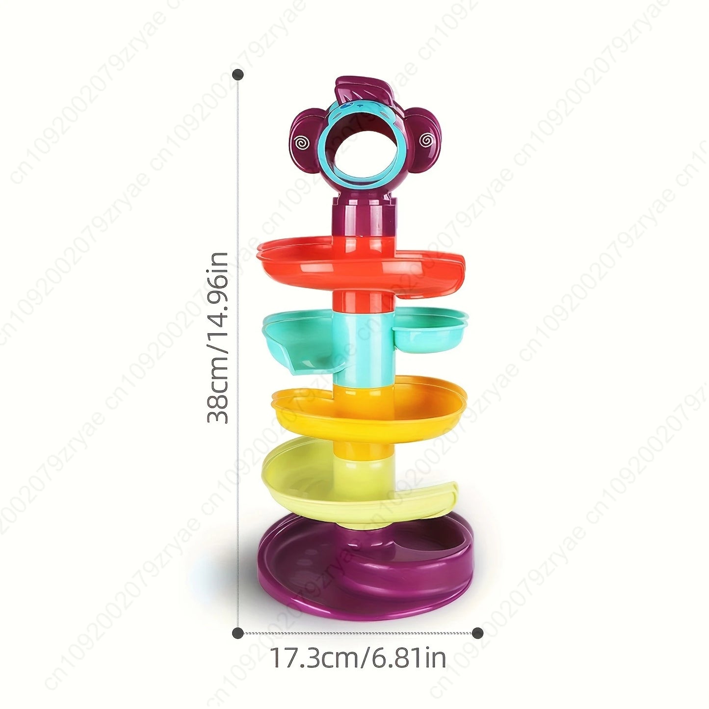 Colorful Spiral Rolling Ball Tower | Fun Learning Toy for Toddlers