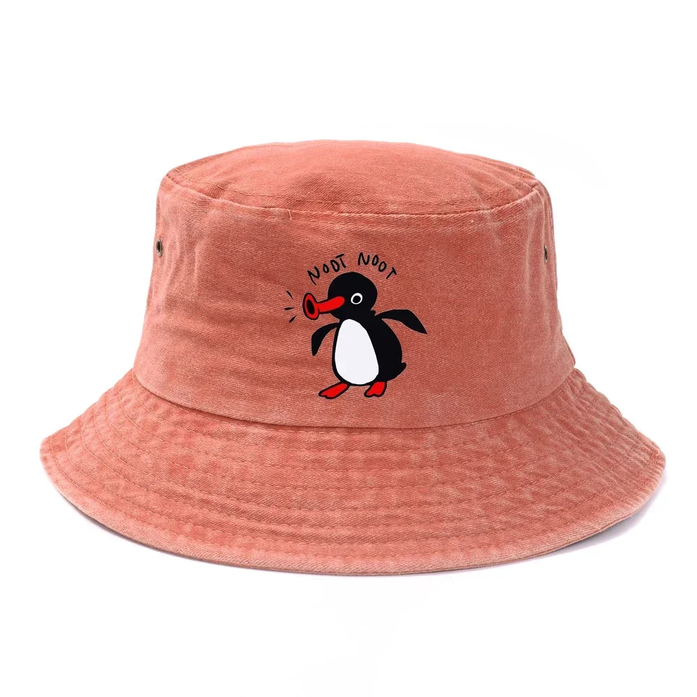 Reversible Summer Penguin Bucket Hat for Men & Women | Sun Protection