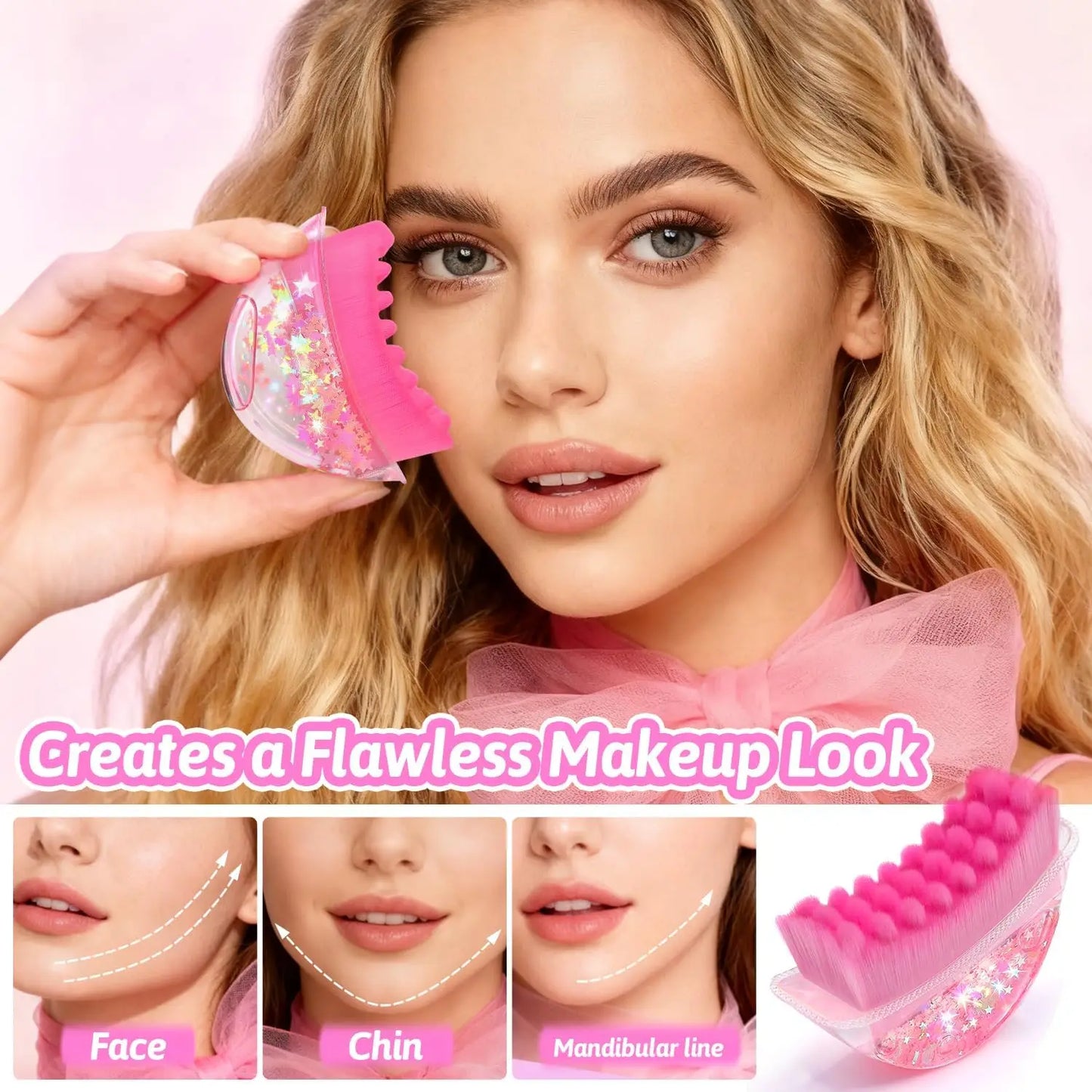 Lymphatic Contour Face Brush | Stress-Relief Tool for Radiance