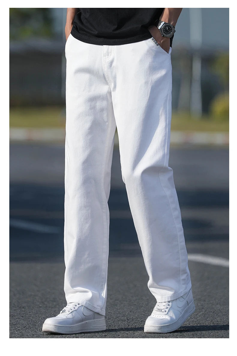 Men's Casual Loose Jeans | Lightweight Breathable Denim Pants