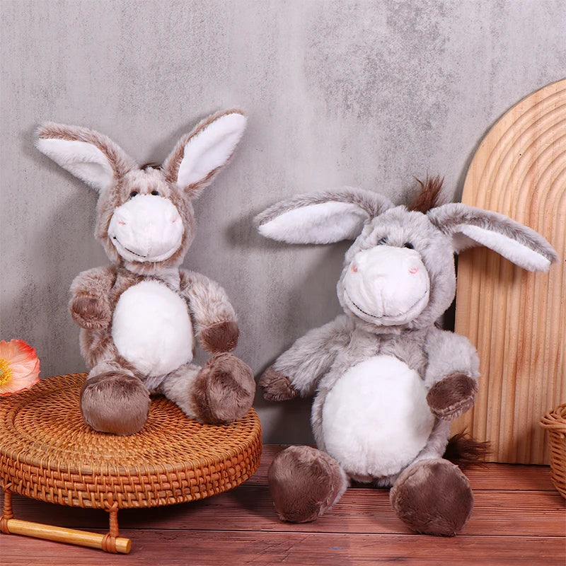 Soft Cuddly Donkey Plush Toy | Adorable Stuffed Animal Decor