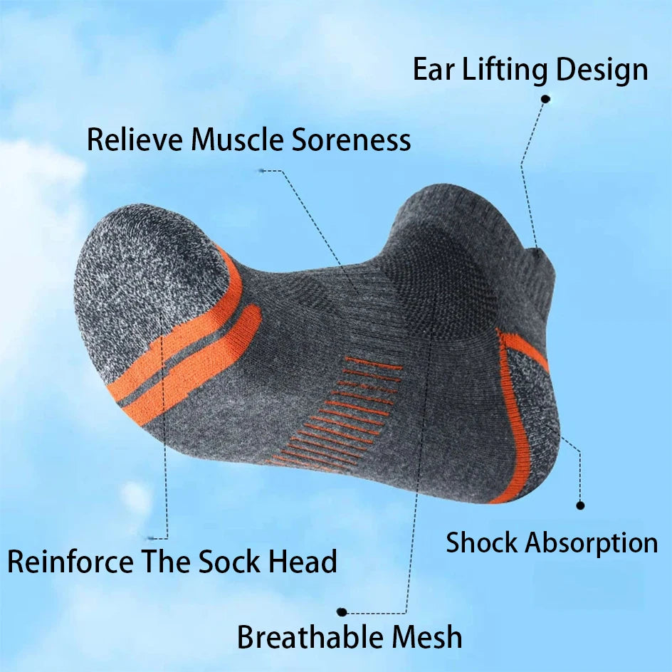 Men's Breathable Ankle Athletic Running Socks | Comfort & Performance