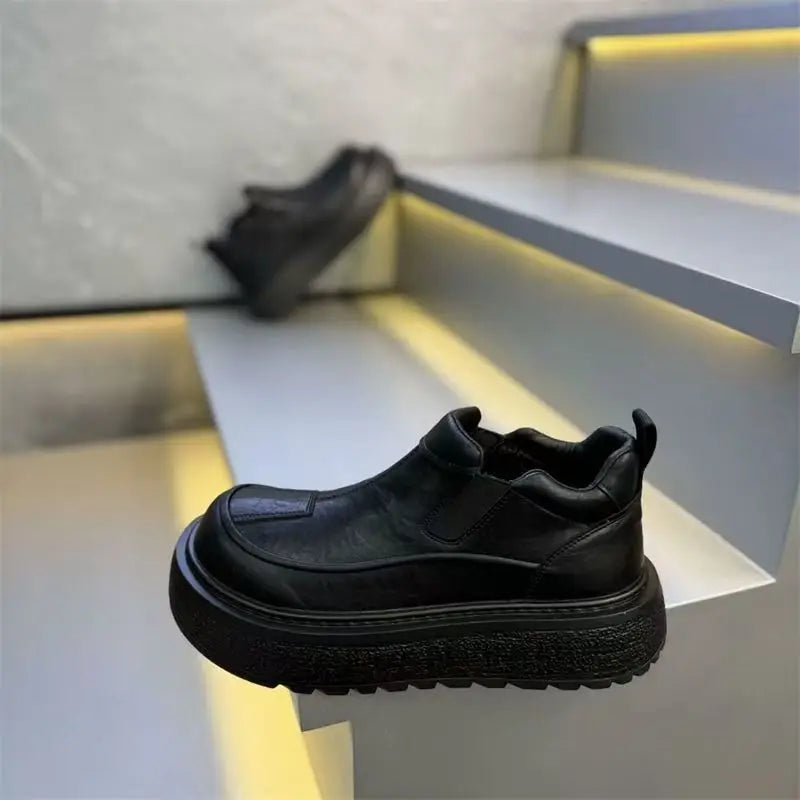 Men's Warm Leather Boots | Trendy Winter Workwear Footwear