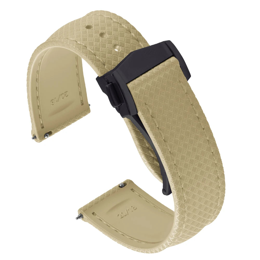 Universal Tropical FKM Rubber Watch Strap | Quick-Release Dive Bracelets