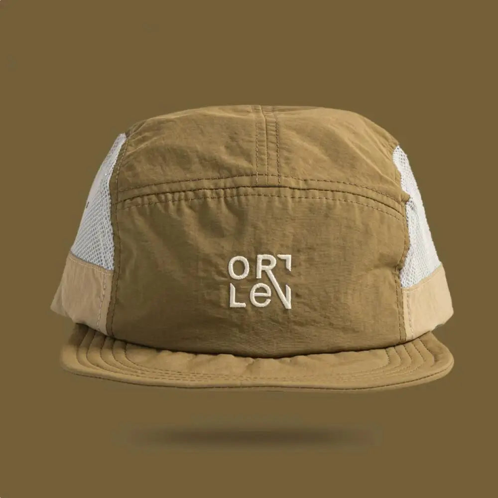 Breathable Mesh 5 Panel Baseball Cap Nylon Color Embroidered Adjustable Unisex Hat Running Cycling Hiking UVQuickDry Packable