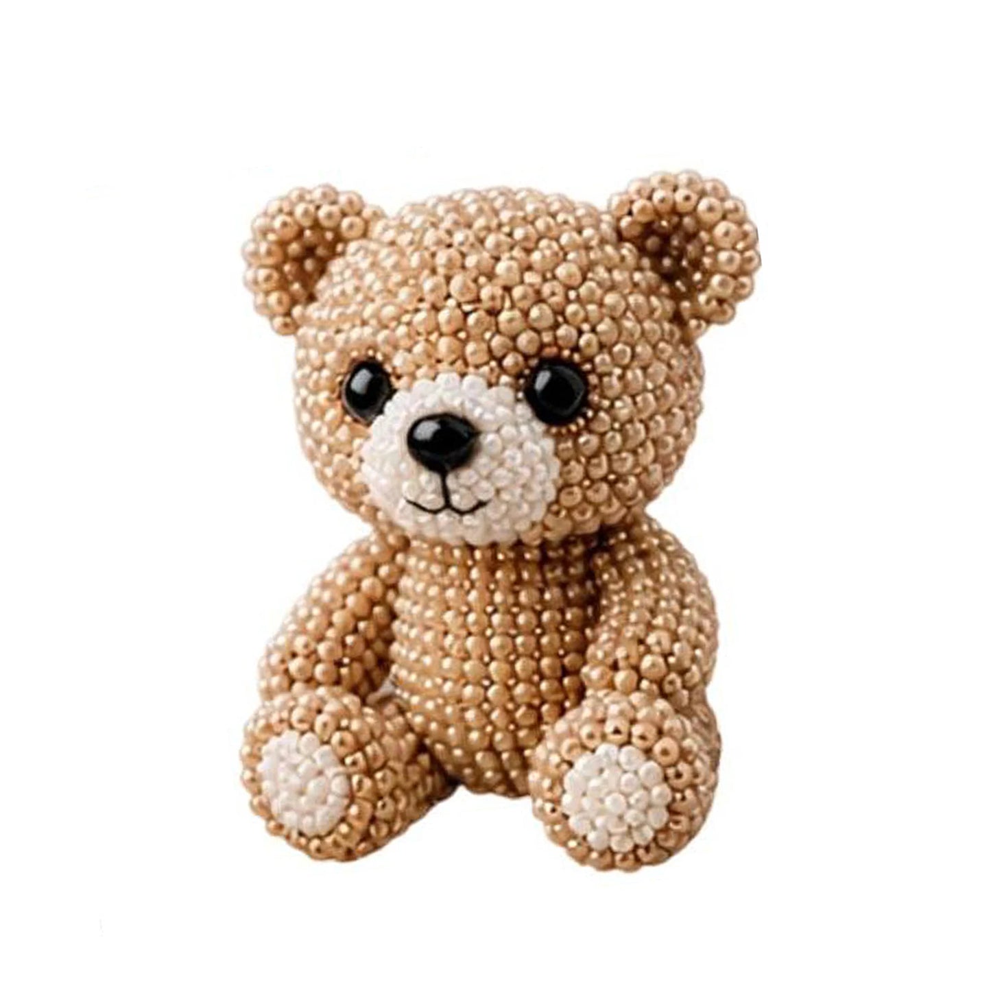 DIY 3D Animals Bead Craft Kit | Colorful Bead Embroidery Set