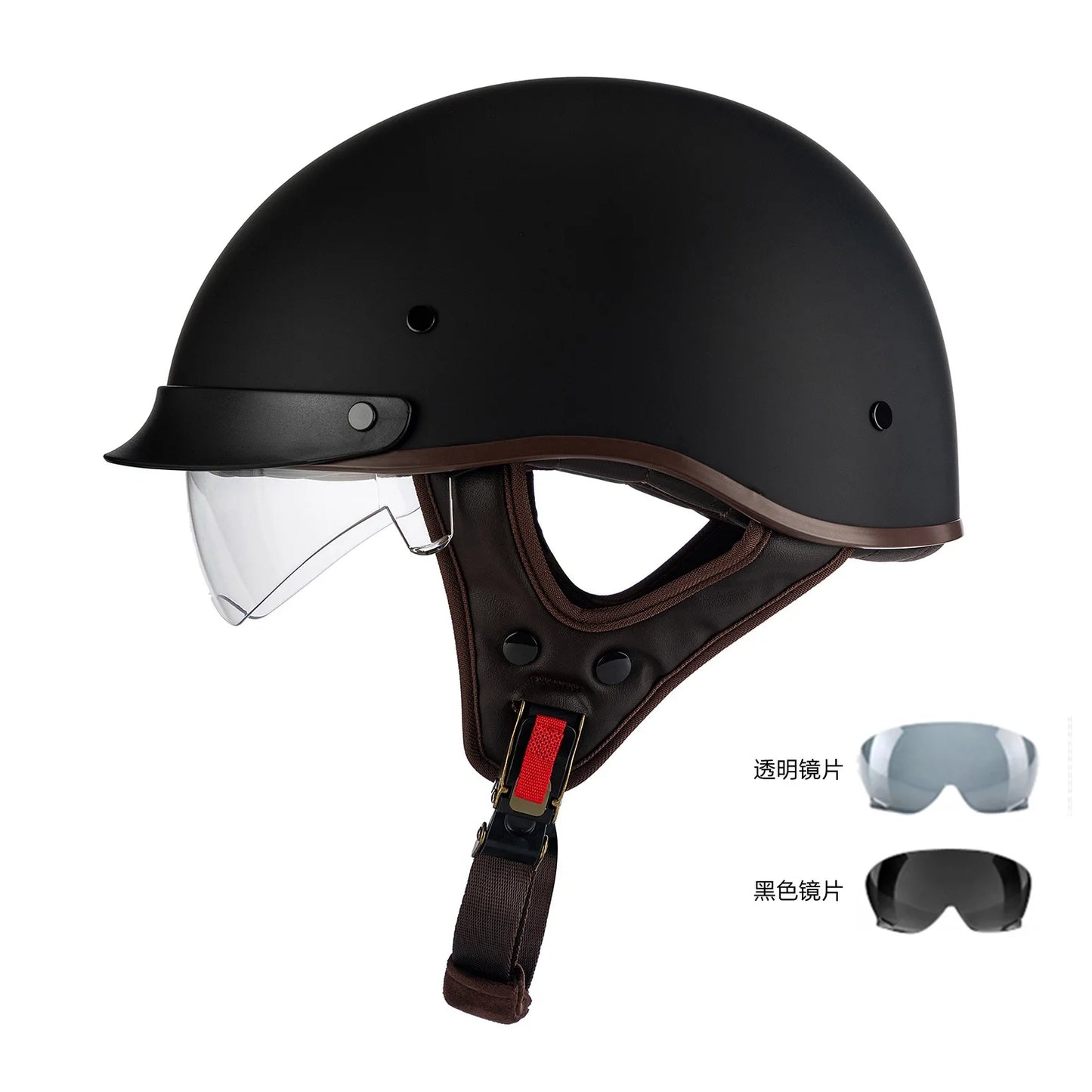 Classic Retro Half-Face Motorcycle Helmet for Riders