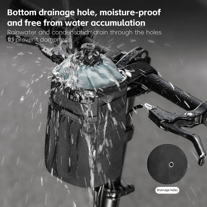Bicycle Handlebar Bag | Water Bottle Carrier & Insulation Bag