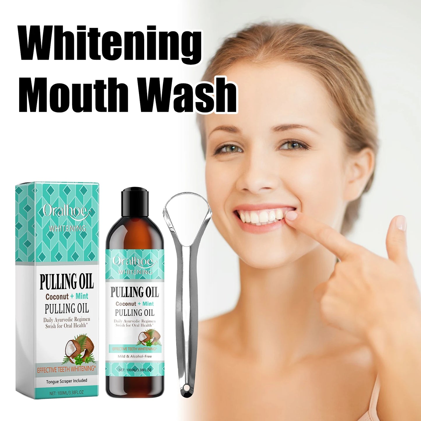 Coconut Mint Pulling Oil Mouthwash Kit | Fresh Oral Care Solution