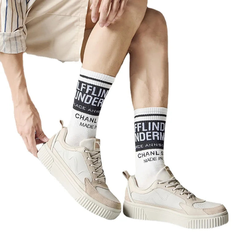 Funny Men's Crew Socks | Comfortable Cartoon Cotton Socks