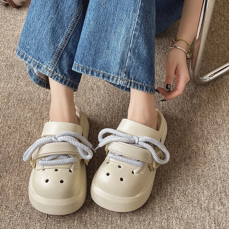 Stylish Women Summer Sandals | Comfortable Lace-Up Clogs for All