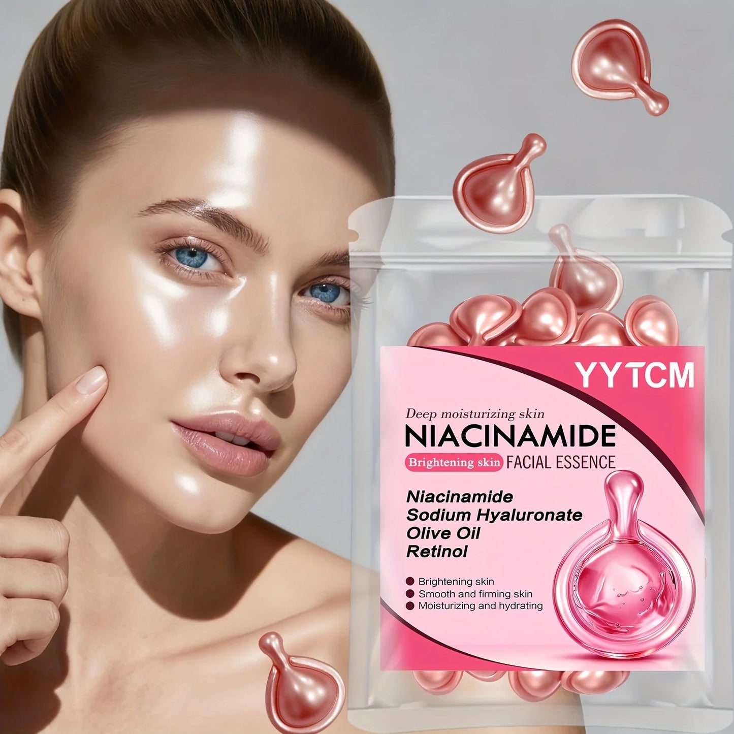 Niacinamide Facial Essence Capsules for Radiant Skin