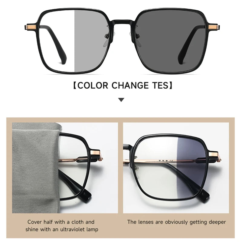 Elegant Photochromic Anti-Blue Light Glasses for Every Occasion