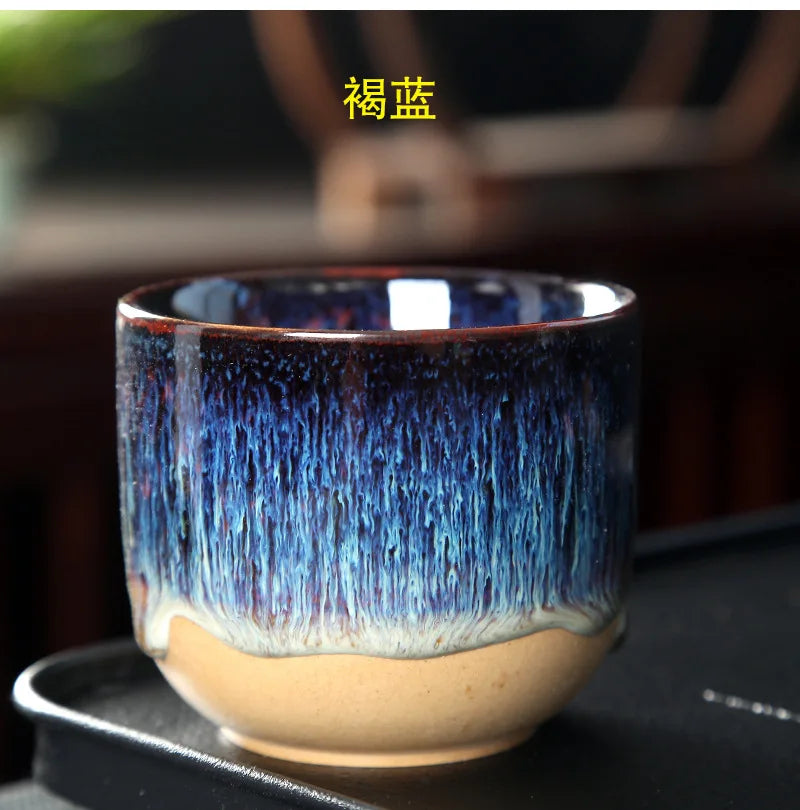 Taza de café de cerámica con degradado vintage | Elegante taza de té para cada sorbo