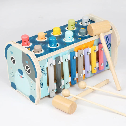 Wooden Hammering Pounding Toy for Kids | Montessori Educational Fun