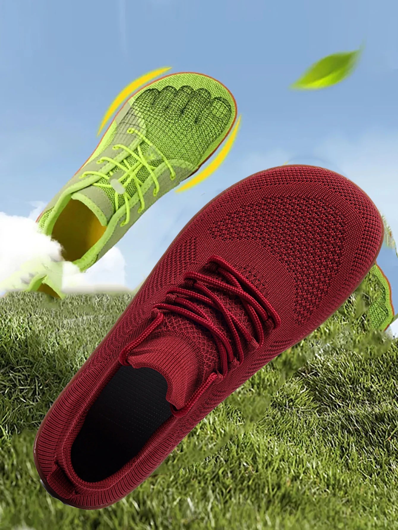 Wide-Toe Men's Casual Shoes | Breathable & Comfortable Sneakers