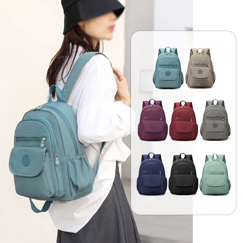 Stylish Lightweight Black Commuter Backpack for Women