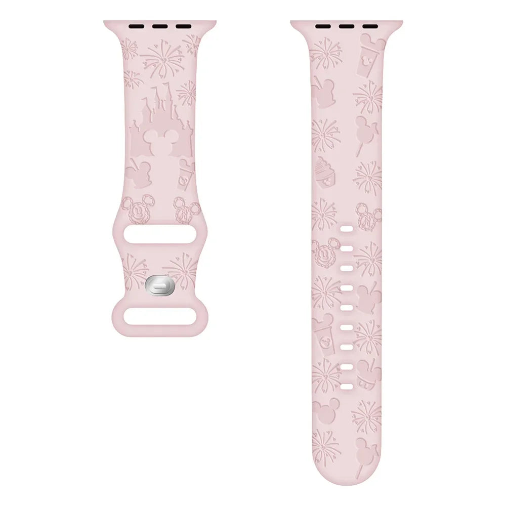 Fun Cartoon Curved Silicone Strap for Smartwatches | Comfortable Fit