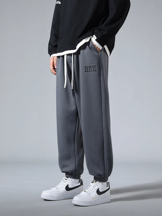 Pantalones de chándal cónicos de talla grande para hombre | Cómodos pantalones jogger