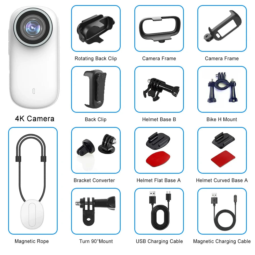 4K WiFi Waterproof Sports Camera | Outdoor Magnetic Action Cam