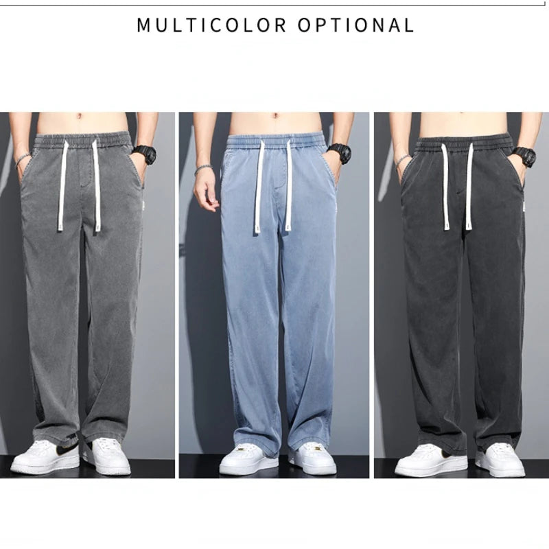 Men's Summer Thin Straight Pants | Comfortable Casual Trousers