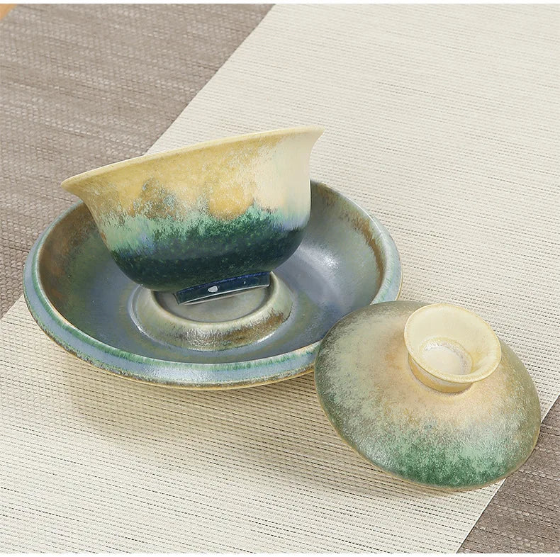 Elegante juego de tazas de té de cerámica | Perfecto para ceremonias del té