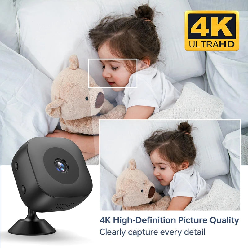 Smart 4K Mini Camera | Full Color Night Vision & Motion Detection