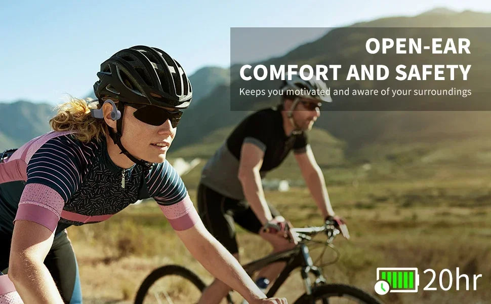 Wireless Bluetooth Sport Open Ear Headphones | Waterproof & Comfortable