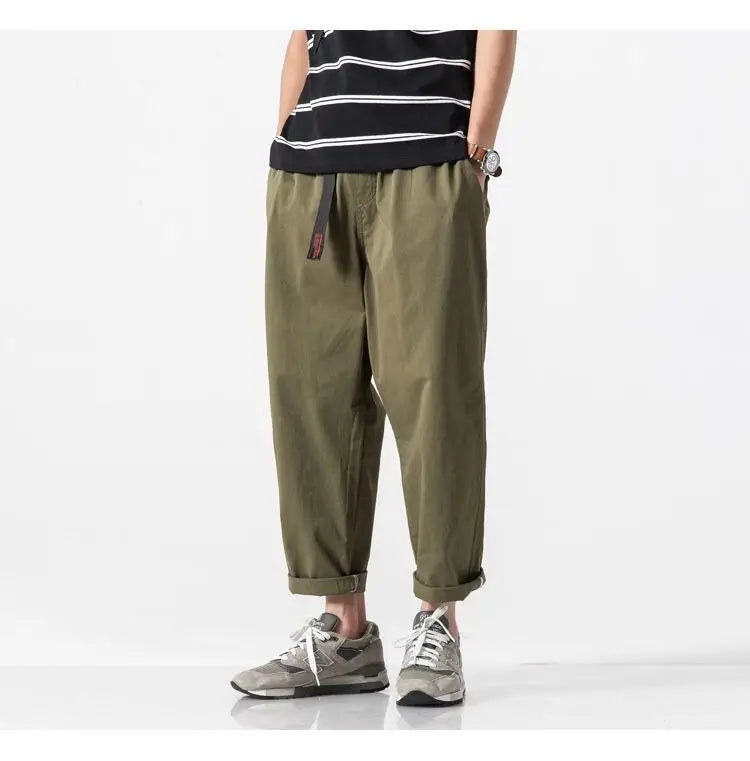 Men's Casual Summer Pants | Trendy Ankle-Length Cargo Trousers