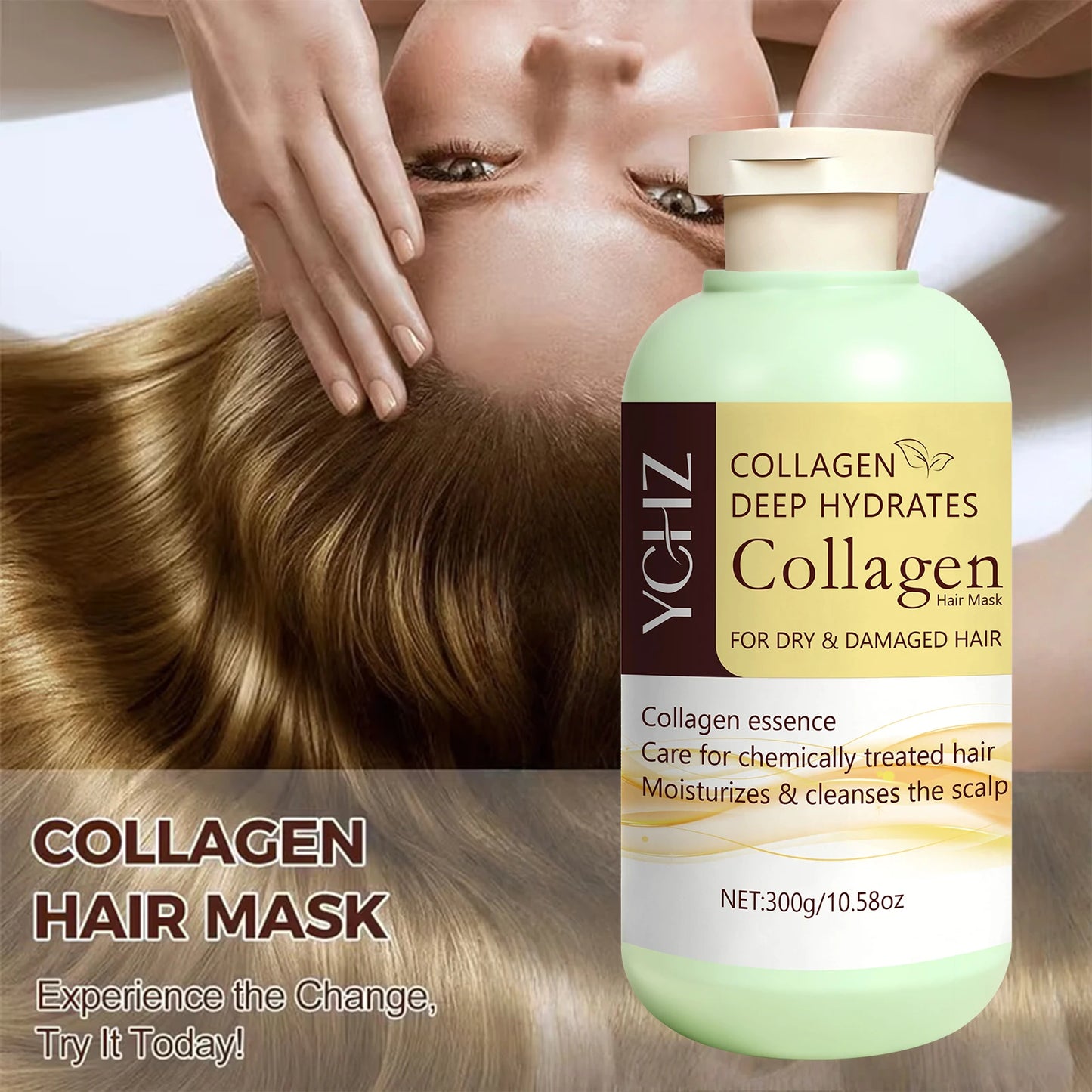 Collagen Hair Mask 300g | Nourishing Plant-Based Hair Care