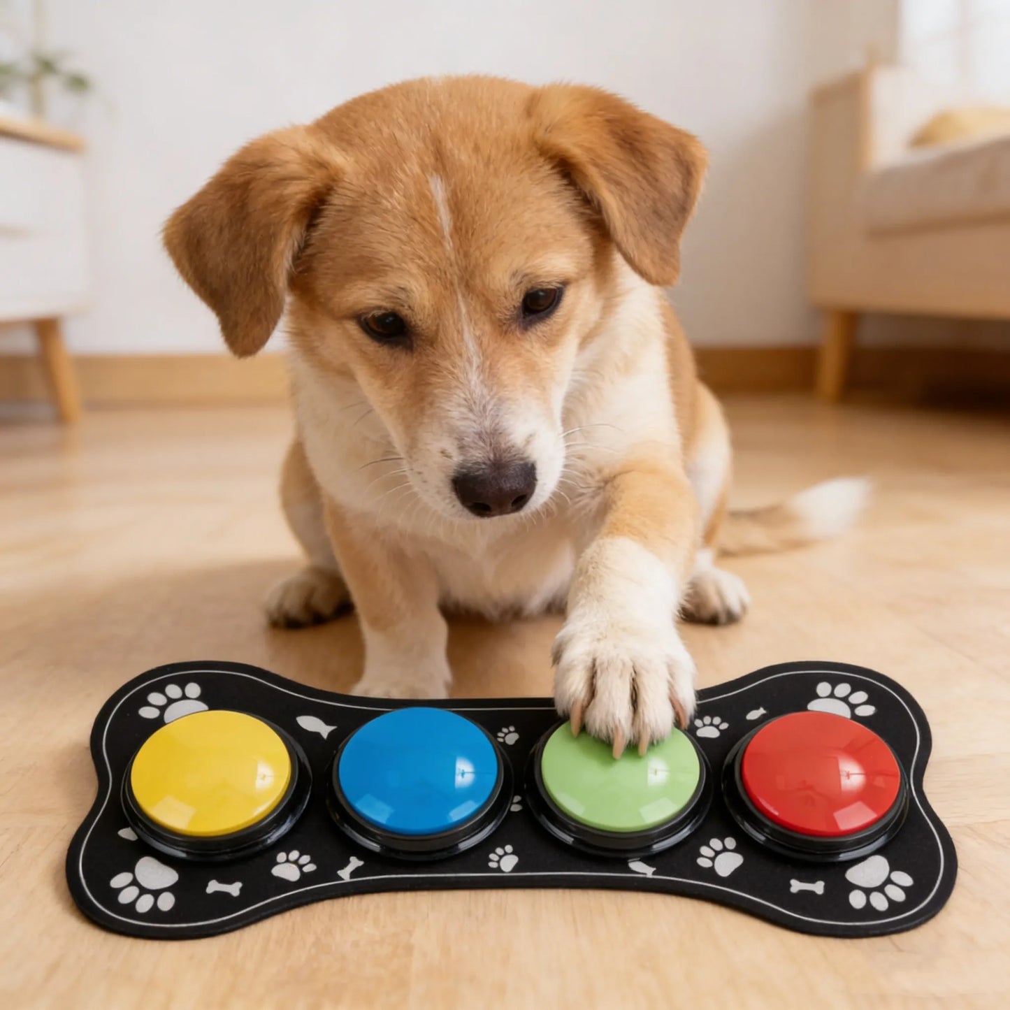 4PCS Pet Communication Buttons | Voice Recording Training Toys