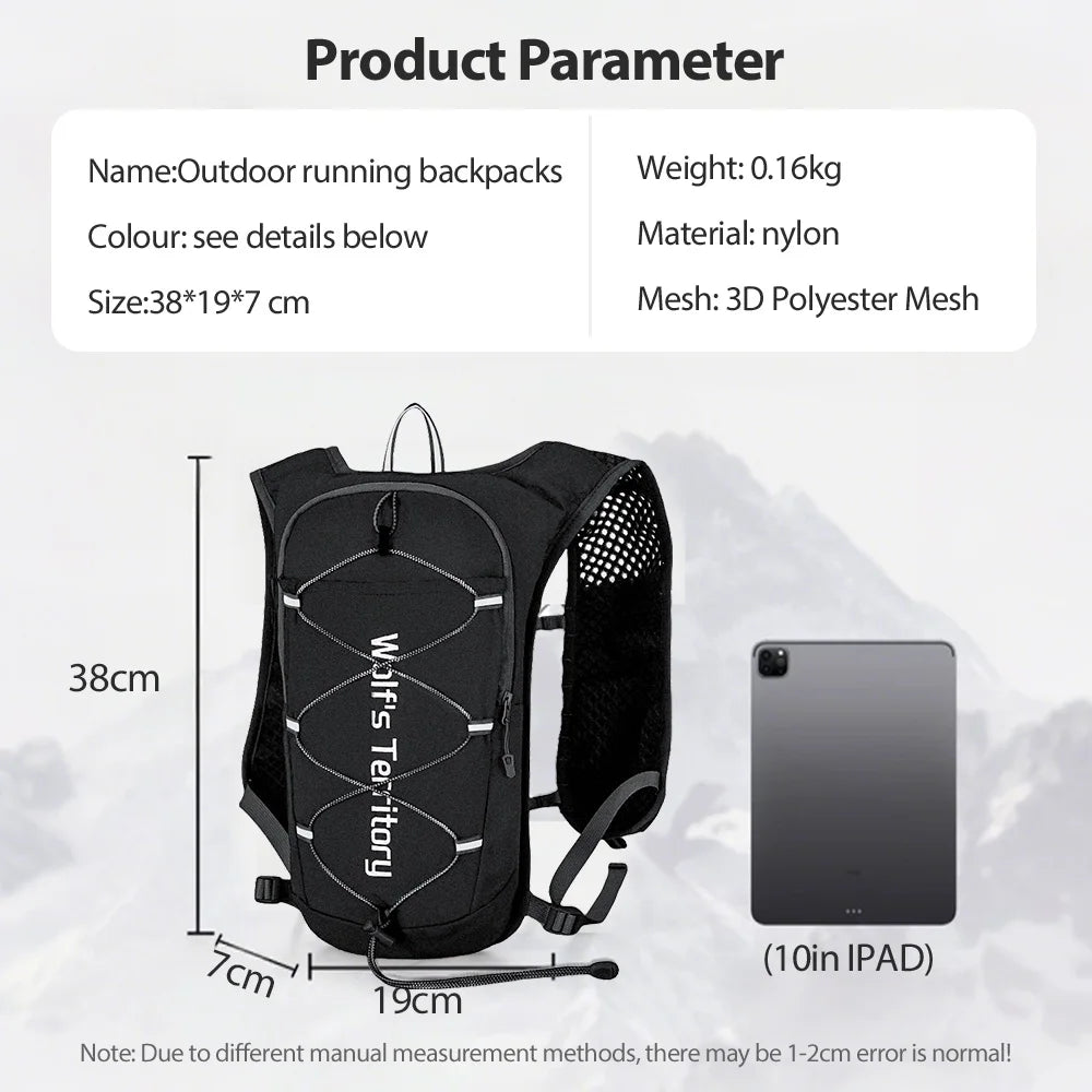 Ultralight Outdoor Trail Running Hydration Vest Backpack