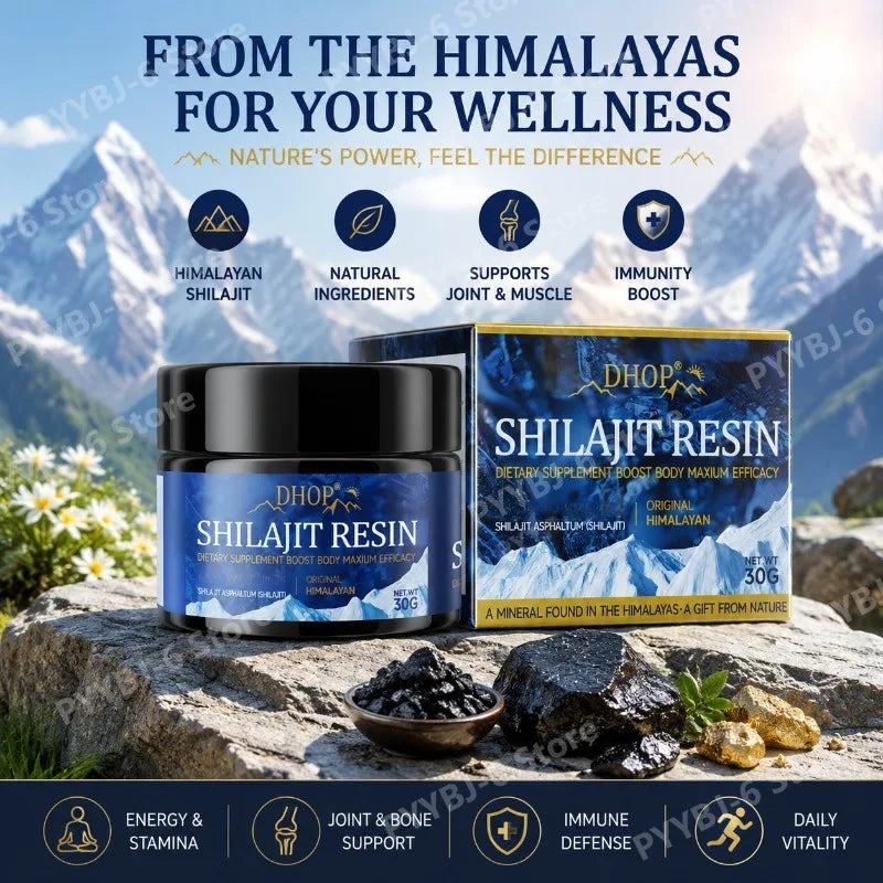 Natural Shilajit Resin Supplement | Daily Energy & Immune Support