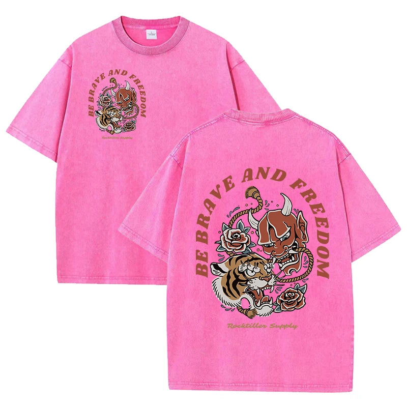 Vintage Washed Women’s Retro T-Shirt | Casual Summer Tee