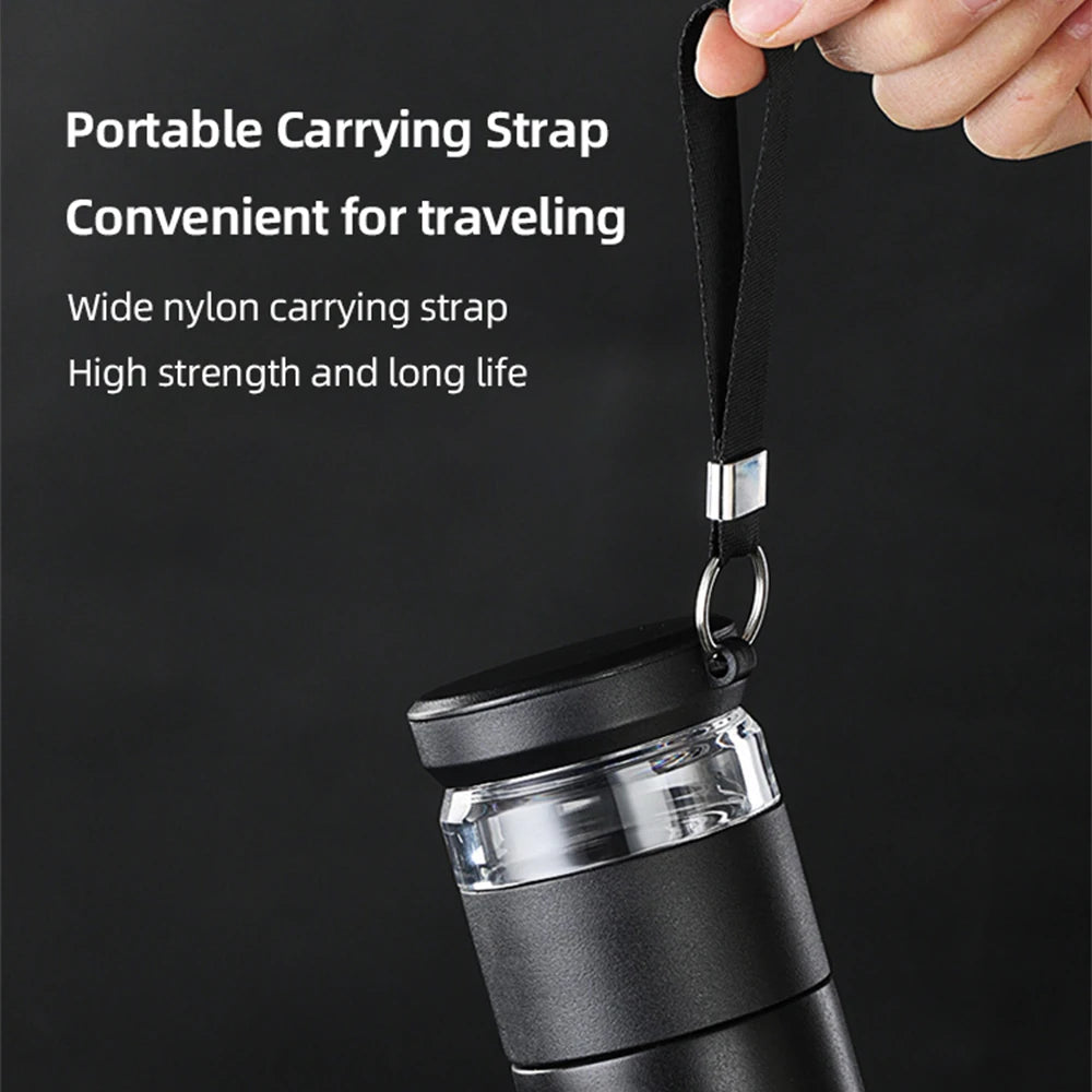 Stainless Steel Tea Infuser Vacuum Flask | Insulated Travel Mug