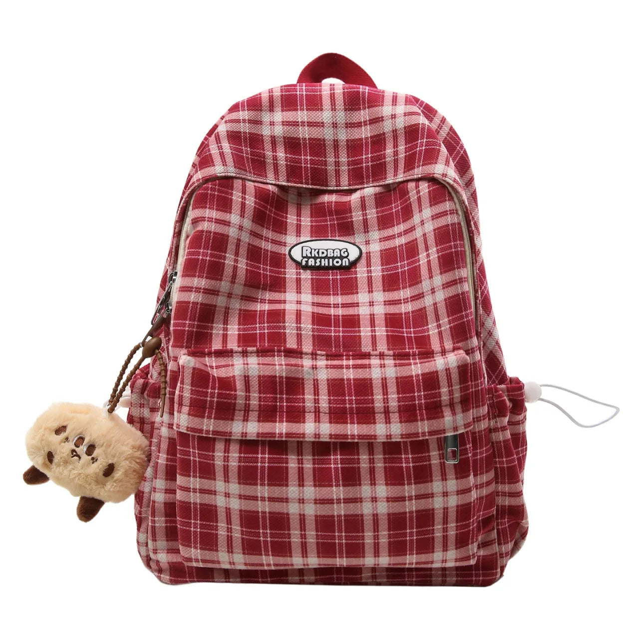 Large Capacity Plaid Backpack | Versatile Travel & School Bag