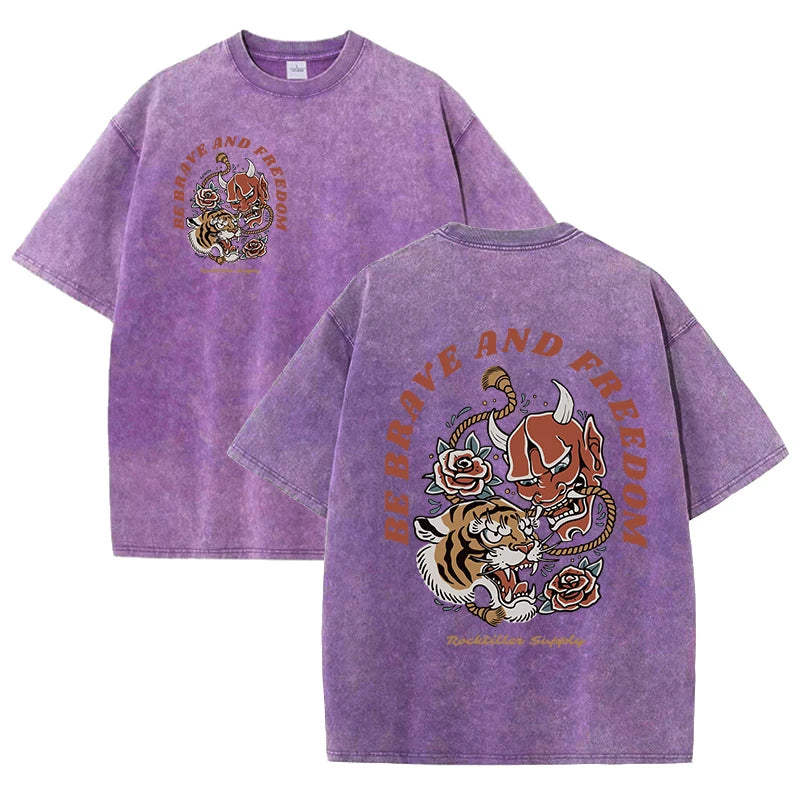 Vintage Washed Women’s Retro T-Shirt | Casual Summer Tee