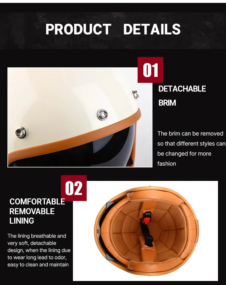 Stylish Lightweight Jet Helmet for Men and Women | Safe Riding Gear