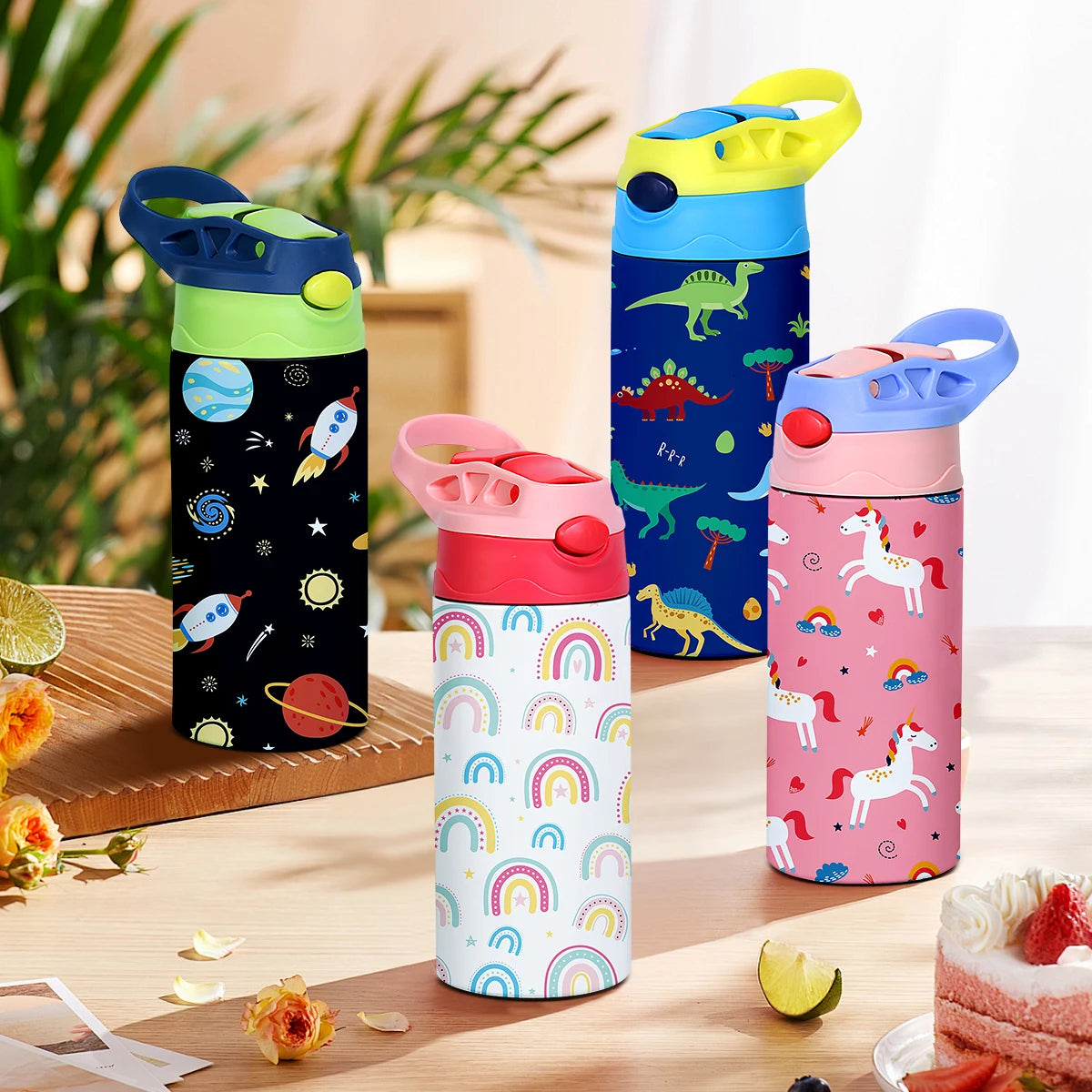 Cute Cartoon Pattern Stainless Steel Insulated Thermos Cup