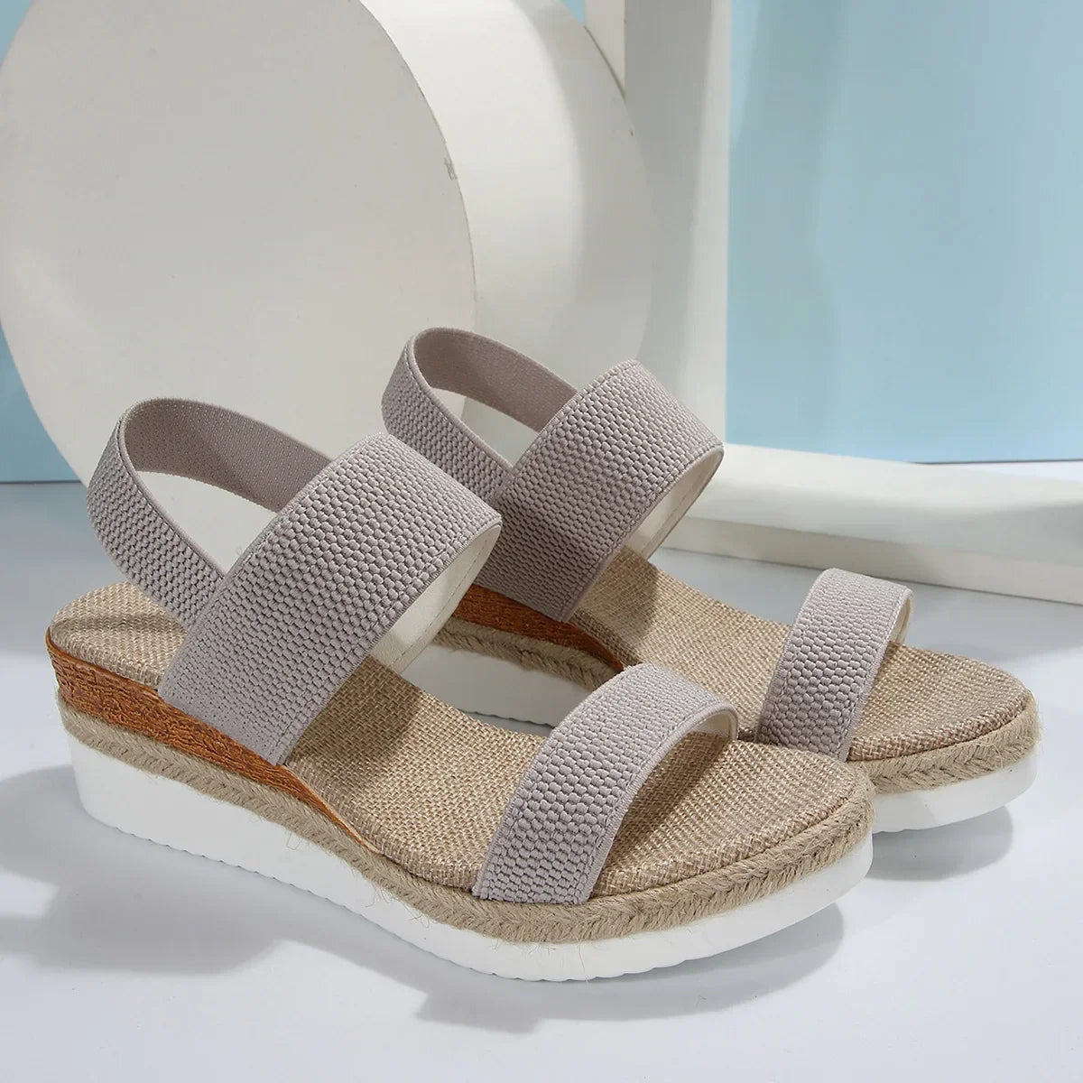 Stylish Women's Wedge Heeled Platform Sandals for Summer Comfort