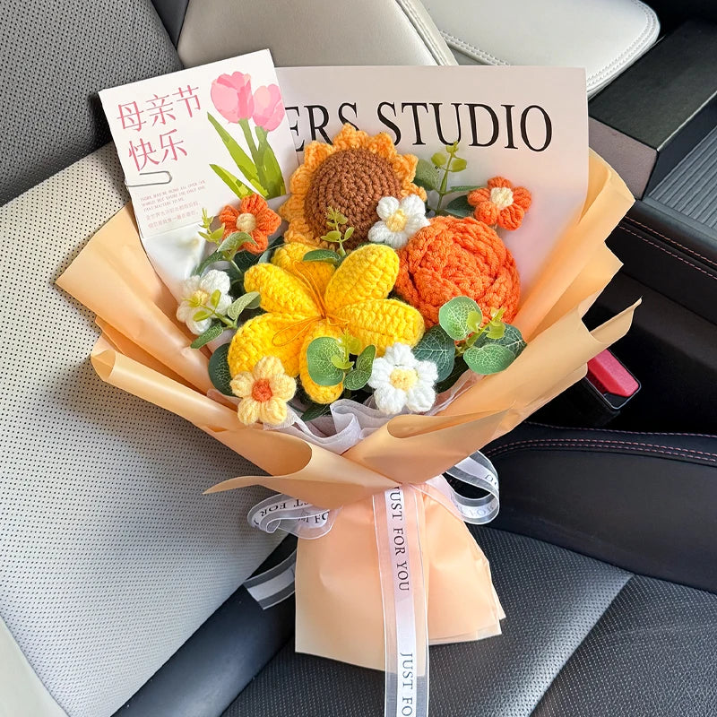 Ramo de flores de ganchillo hecho a mano | El regalo perfecto para cualquier ocasión