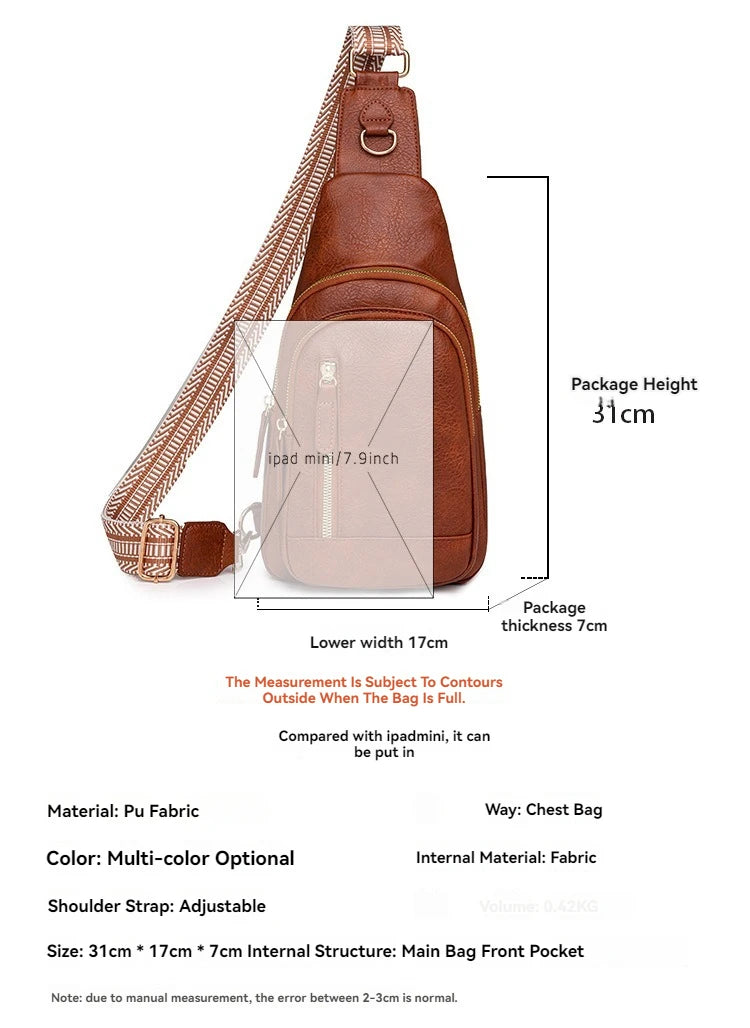 Large Capacity PU Women's Crossbody Bag | Stylish and Versatile