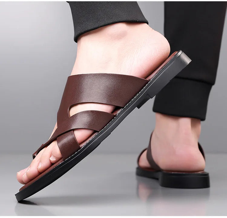 Men's Flat Summer Slippers | Comfortable & Lightweight Beach Sandals