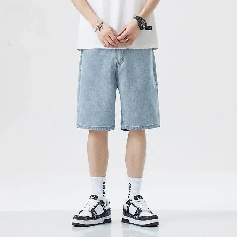 Men's Casual Knee Length Denim Shorts | Stylish Summer Bottoms