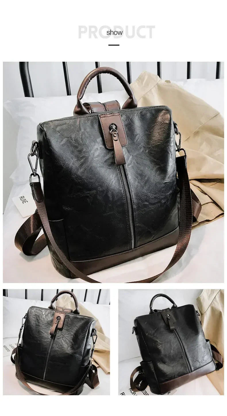 Women's Fashion Leather Backpack | Stylish Travel Bag for All Occasions