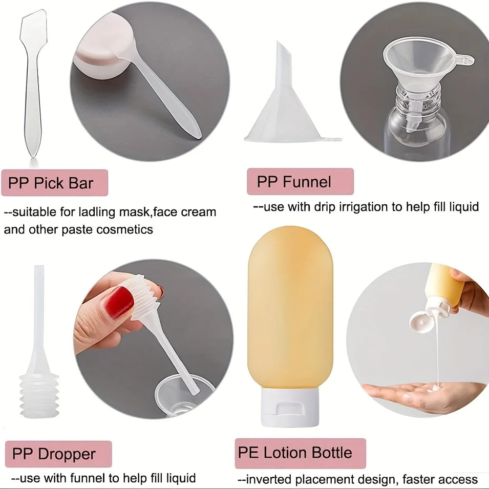 Travel Bottles Set for Toiletries | Leakproof and Refillable Containers