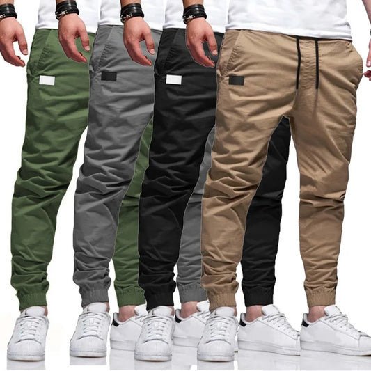 Men's Casual Cargo Sweatpants | Multi-Pocket Jogger Trousers
