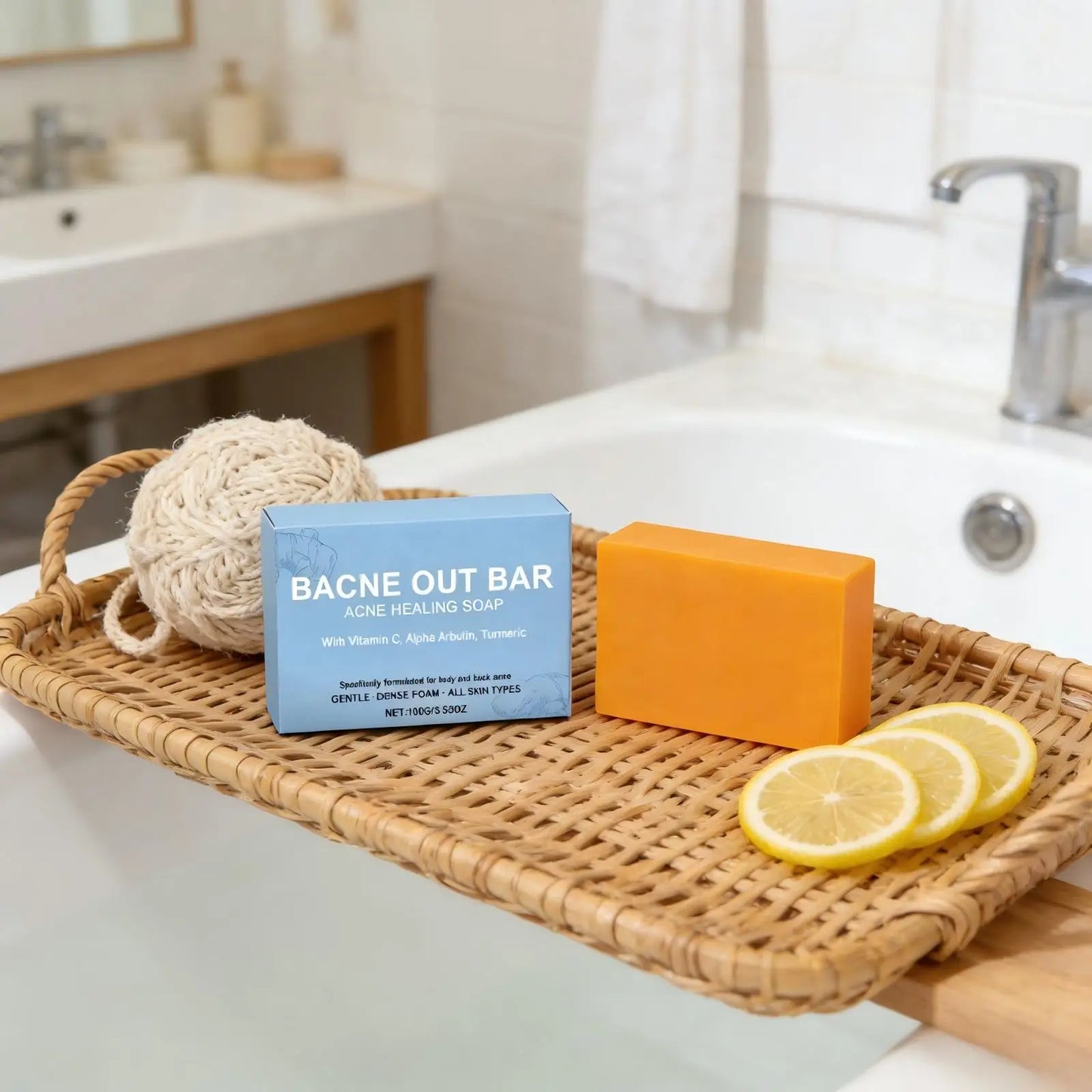 Turmeric Lightening Soap | Exfoliating Body Soap for Acne Control