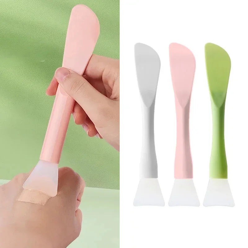 Dual-Use Silicone Facial Mask Brush with Scraper | Perfect Beauty Tool